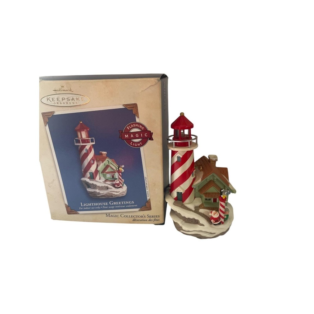 HALLMARK 2003 Lighthouse Greetings #7 in Series Magic Light Works Great